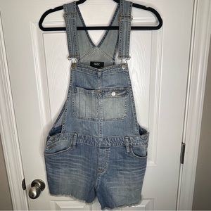 Target Women's Light Blue Denim Short Overalls